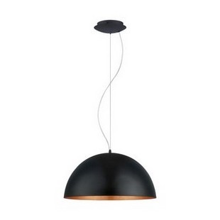 eglo gaetano jednoduch� stropn� lampa �ierna meden� vn�torn� d mm