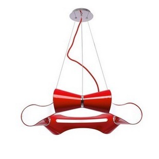 mantra ora osvetlenie kruhov� stropn� lampa �erven� chr�m