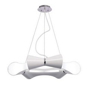mantra ora osvetlenie kruhov� stropn� lampa biely chr�m